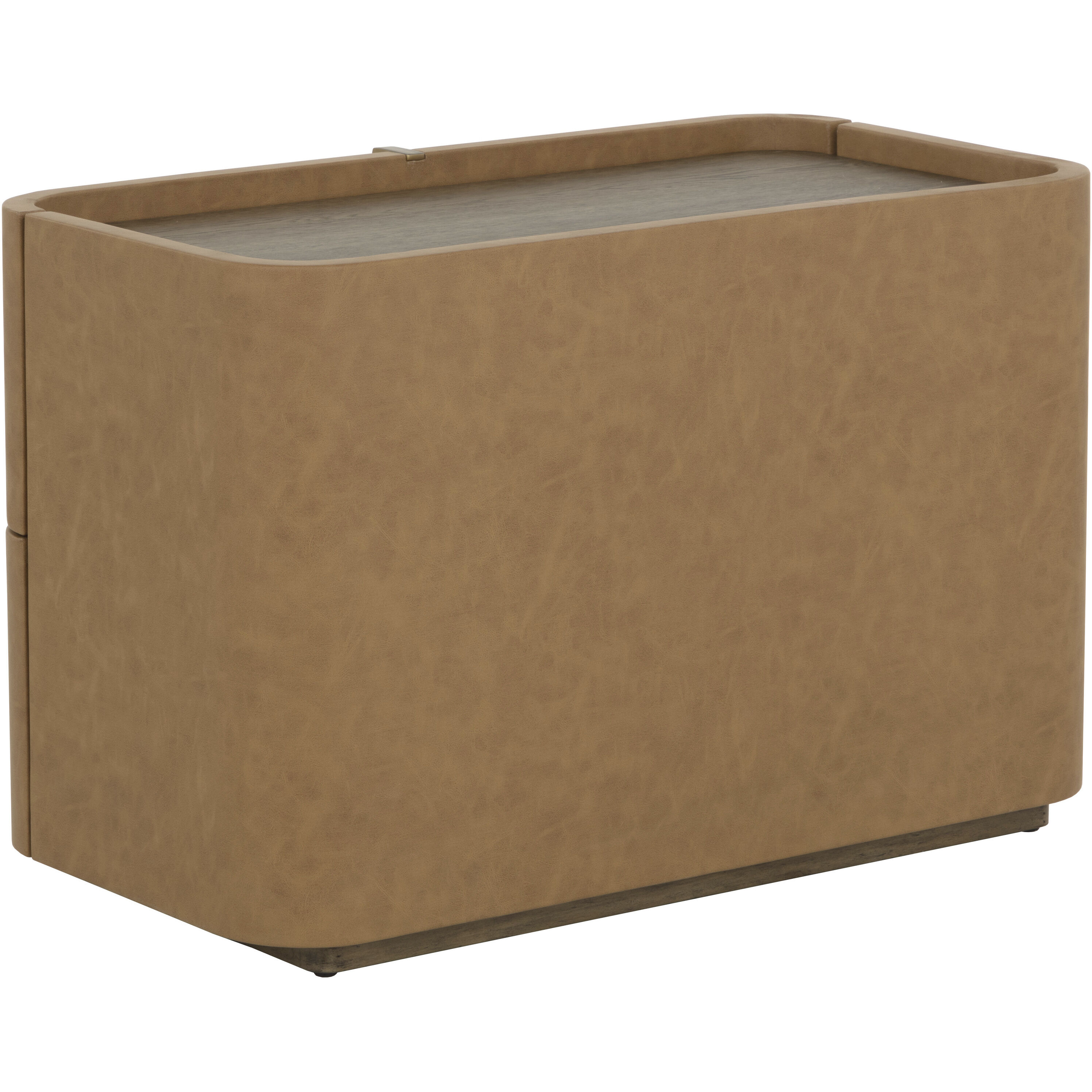 Jamille 34 X 18 inch Cognac Night Stand, Large